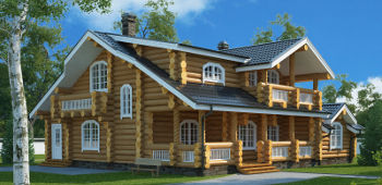 Проект рубленного дома "Лебедев"
