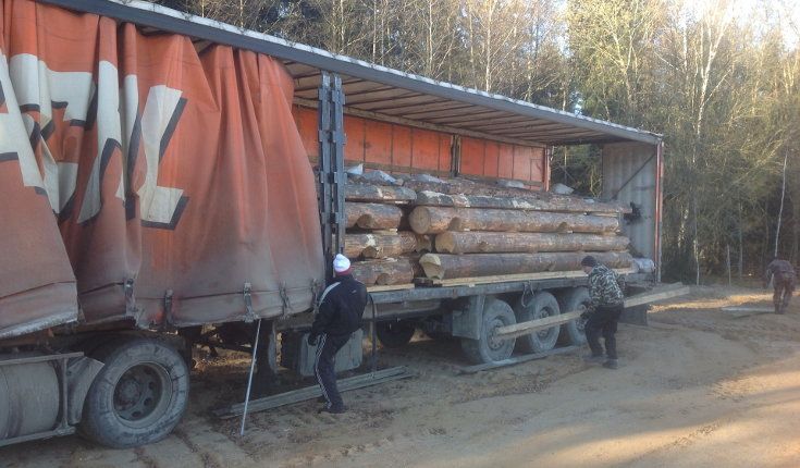 Погрузка и доставка сруба для сборки2 Погрузка и доставка сруба для сборки2